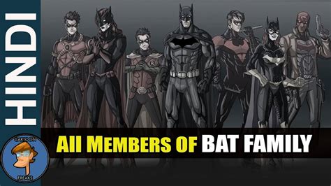 bat family  members  bat family explain  hindi cartoon freaks youtube