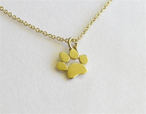 cat paw necklace gold catsbeststore