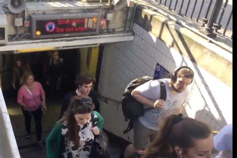 Panic On The Underground Tube Passengers Terror As Thick Smoke Pours