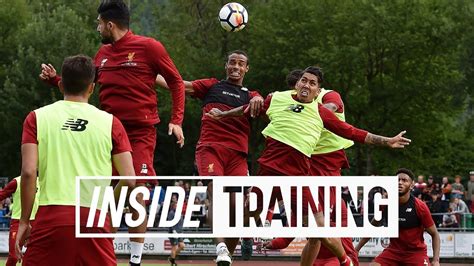 training entertaining headers  match featuring