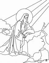 Jesus Ascension Coloring Pages Kids Color Hellokids Print Christ sketch template