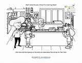 Coloring Grocery Store Sheet Printables Kids Printable Check Chef Box Table Solus Fun Right sketch template