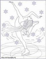 Skating Skate Prinses Kleurplaatjes Kleurplaten Colouring Kerstmis sketch template