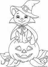Halloween Coloring Pages Pumpkin Cat Printable Print Info Sheets Witch Cute Color Kids Adult Choose Board sketch template