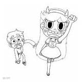 Star Forces Evil Vs Marco Diaz Coloring Pages Butterfly Xcolorings sketch template