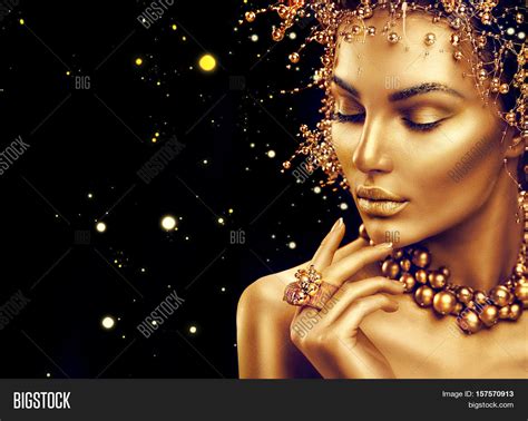 gold woman skin image photo  trial bigstock