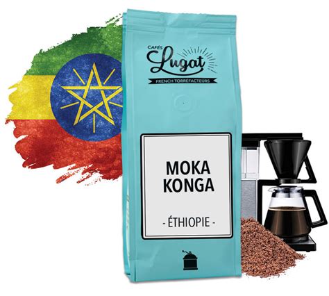 cafe moulu pour cafetiere filtre moka konga ethiopie