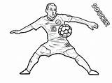 Soccer Bruyne Ronaldo Baseball Procoloring Find Defenders Learningprintable Olphreunion sketch template