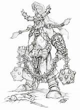 Warcraft Lich Wrath Creativeuncut Berserker Vrykul sketch template