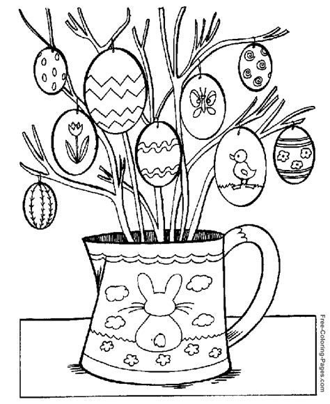 easter coloring pictures color easter egg pages
