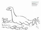 Elasmosaurus Coloring Zoom sketch template