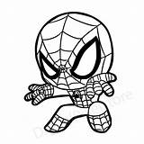 Superhero Spiderman sketch template