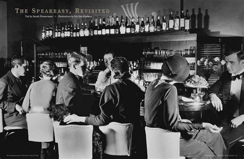 Vintage 1920s Artistic Illustration Of Bar And Club Art Deco Roaring