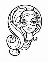 Power Princess Barbie Coloring Pages sketch template