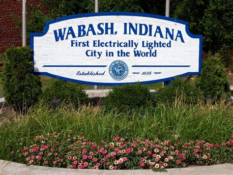 wabash indiana worlds  electrically lighted city hubpages