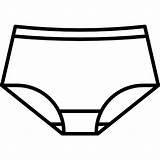 Underwear Panties Underpants Knickers Icon Clipart Template Coloring Pages Femenine Fashion Sketch Clipartmag Size sketch template