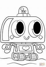 Moshi Monsters Coloring Pages Nipper Printable Drawing Categories sketch template