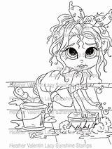 Stamps Lacy Sunshine Scrub Coloring Pages Choose Board Mayde sketch template