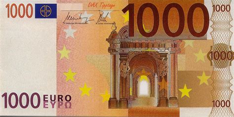 gibt es einen  schein geld euro