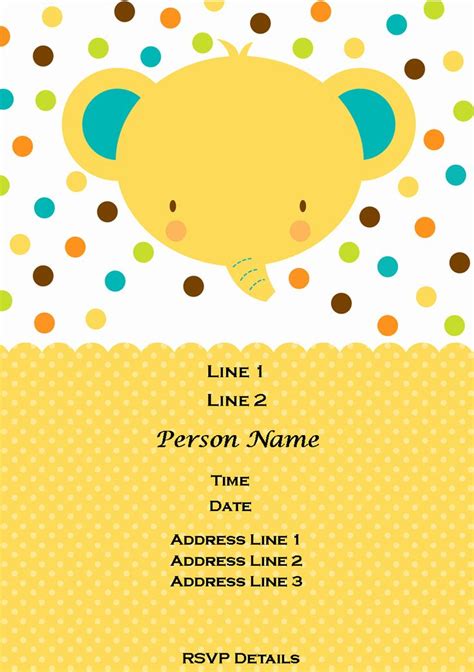baby shower invite template word    baby shower invitations
