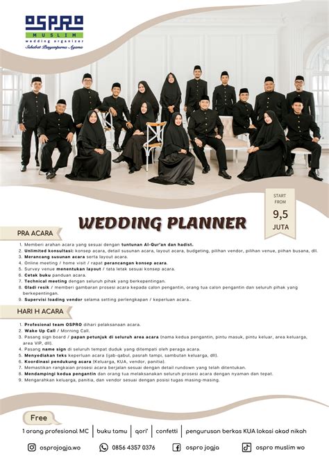 paket pernikahan yogyakarta ospro muslim wedding planner  organizer jogja
