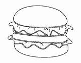 Hamburguesa Hamburger Lechuga Hamburguer Colorare Sandwich Salade Hamburguesas Plato Disegni Cdn5 Pan Coloring Dessins Mcdonalds Pane sketch template