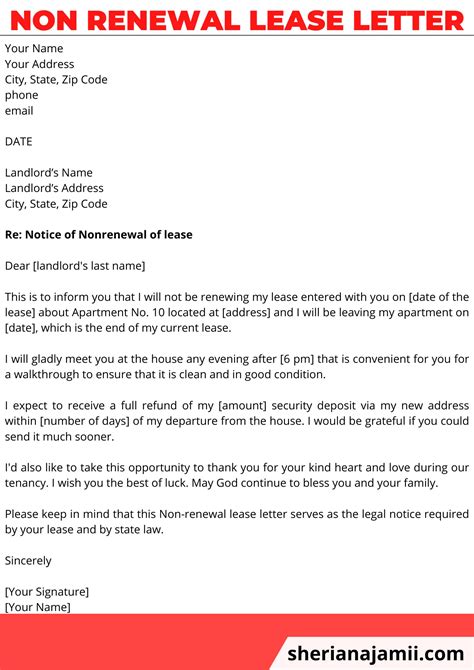 renewal lease letter  guide   samples sheria na jamii