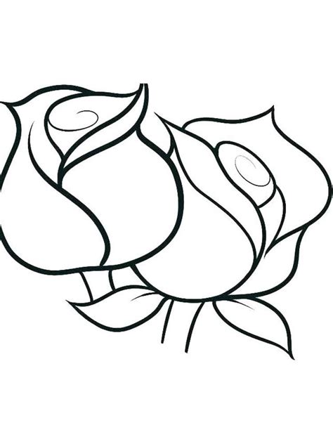 rose coloring pages  kindergarten rose coloring pages coloring