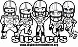 Coloring Pages Steelers Football Printable Nfl Logo Team Player Helmet Players Titans Tennessee Drawing Pittsburgh Texans Houston Kids Saints Orleans sketch template