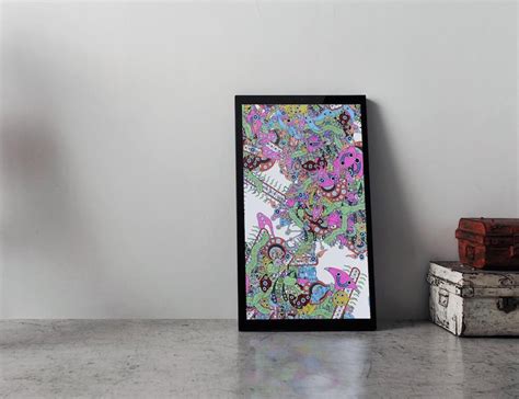 framed   digital art screen gadget flow