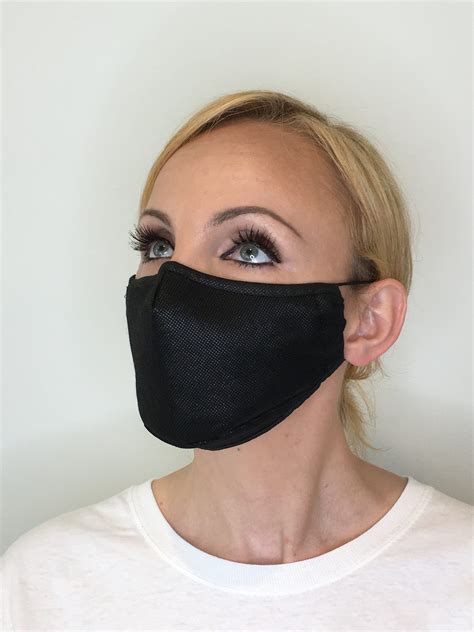 premium face mask  women black polypropylene face mask filter