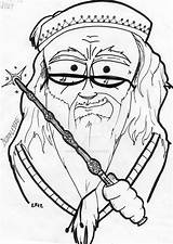 Dumbledore Albus sketch template