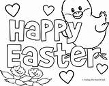 Easter Coloring Happy Pages Printable Patrol Paw Message Easy Words Color Retirement Religious Getdrawings Colouring Kids Egg Print Eggs Word sketch template