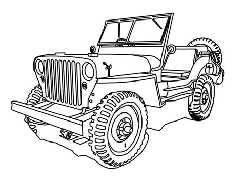 jeep coloring pages  print realistic coloring pages