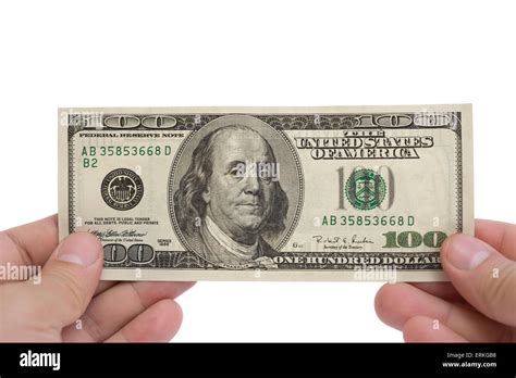 hand holding   usd paper currency  white  clipping path stock photo alamy