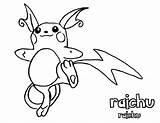 Raichu Coloring Pokemon Pages Awesome Color Luna Mega Template Drawing Getcolorings Getdrawings Printable sketch template
