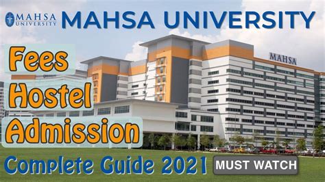 complete guide  mahsa university  malaysia  students