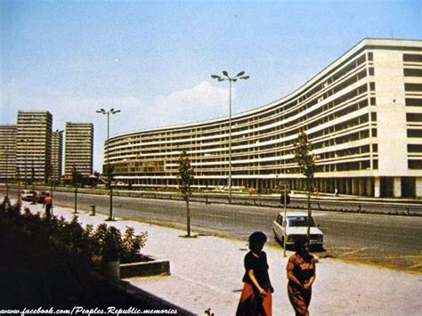 burgas bulgaria in the 70 s the building behind is called the cucumber Спомени от Народната