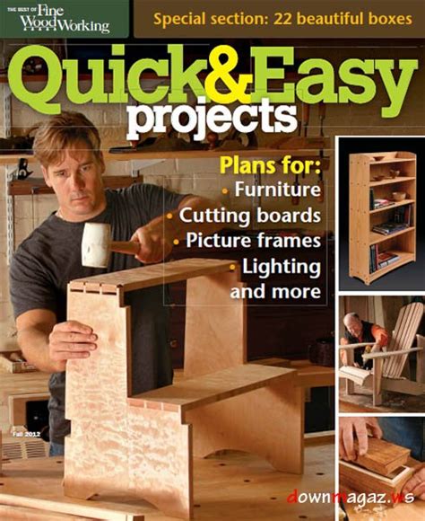 fine woodworking quick easy projects fall