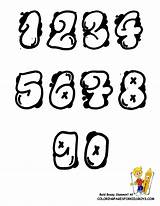 Graffiti Coloring Numbers Pages Alphabet Styles Printable Font Bubble Number Z31 Cool Letters Style Lettering Kids Popular Visit Coloringhome sketch template