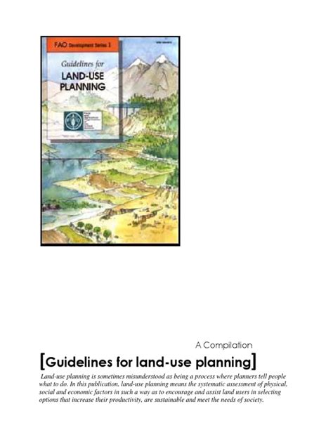 guidelines  land  planning urban planning land