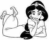 Coloring Jasmine Princess Pages Disney Printable Jafar Colouring Aladdin Clipart Drawing Kids Print Girls Color Da Toddlers Getcolorings Getdrawings Library sketch template