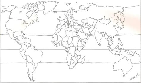 carte du monde  imprimer vierge  blog pour carte du monde en noir