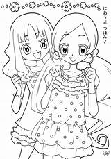 Precure Heartcatch Cure Colorare Erika Kurumi Tsubomi Hanasaki Minitokyo sketch template