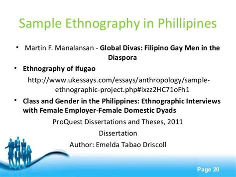 ethnographic essay examples