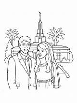 Temple Clipart Lds Drawing Primary Bride Groom Kids Salt Lake Coloring Wedding Marriage Pages Wife Cliparts Husband Sealing Cartoon Disney sketch template