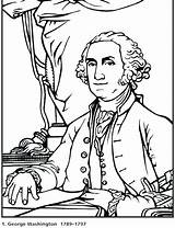 Coloring Pages Washington George Printable Presidents Revolutionary War President Obama Michelle Coloring4free Clark Lewis Educational 1816 Color Sheet Getcolorings Rocks sketch template