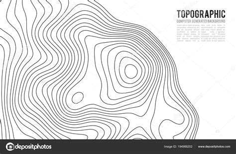 topografische kaart contour achtergrond topo kaart met hoogte contour kaart vector