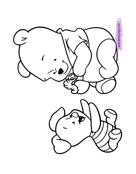 baby winnie  pooh  friends coloring pages coloring home