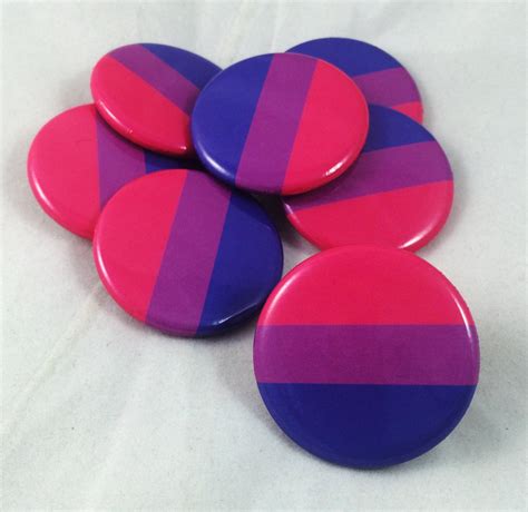 Bisexual Bisexual Pride Pin Bisexual Button Bi Button Etsy